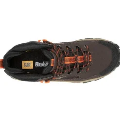 Women CAT Men's Invader Mid Vent CT Slip Resist Work Boot -Coffee- P91663