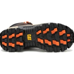 Women CAT Men's Invader Mid Vent CT Slip Resist Work Boot -Coffee- P91663