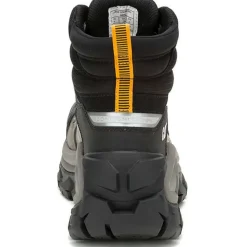 CAT Men's Invader Mid Vent Comp Toe WP Slip Resistant Work Boot -Black- P91756