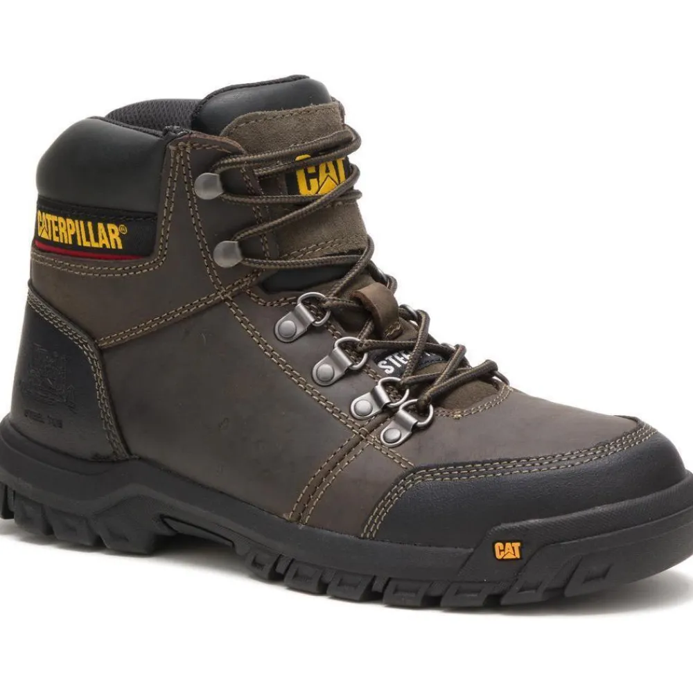 CAT Men's Outline Steel Toe Work Book - Dark - P90802