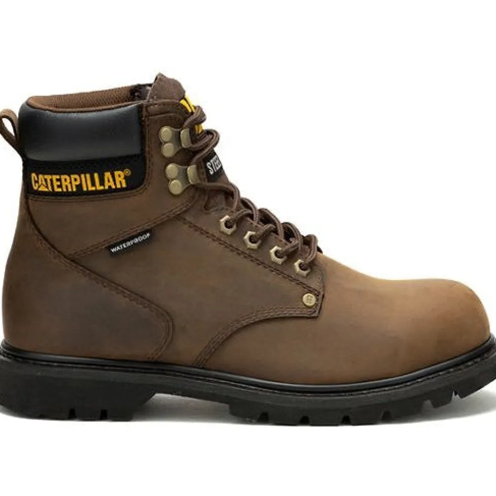 CAT Men's Second Shift Steel Toe WP Slip Resist Work Boot -- P91660