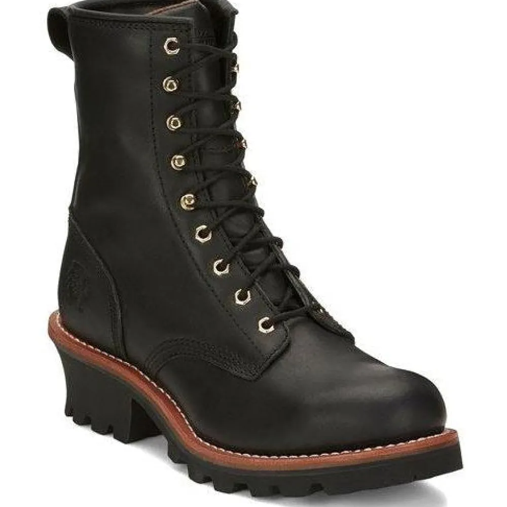 Women Chippewa Men's Baldor 8" Steel Toe Logger Work Boot - - 73020