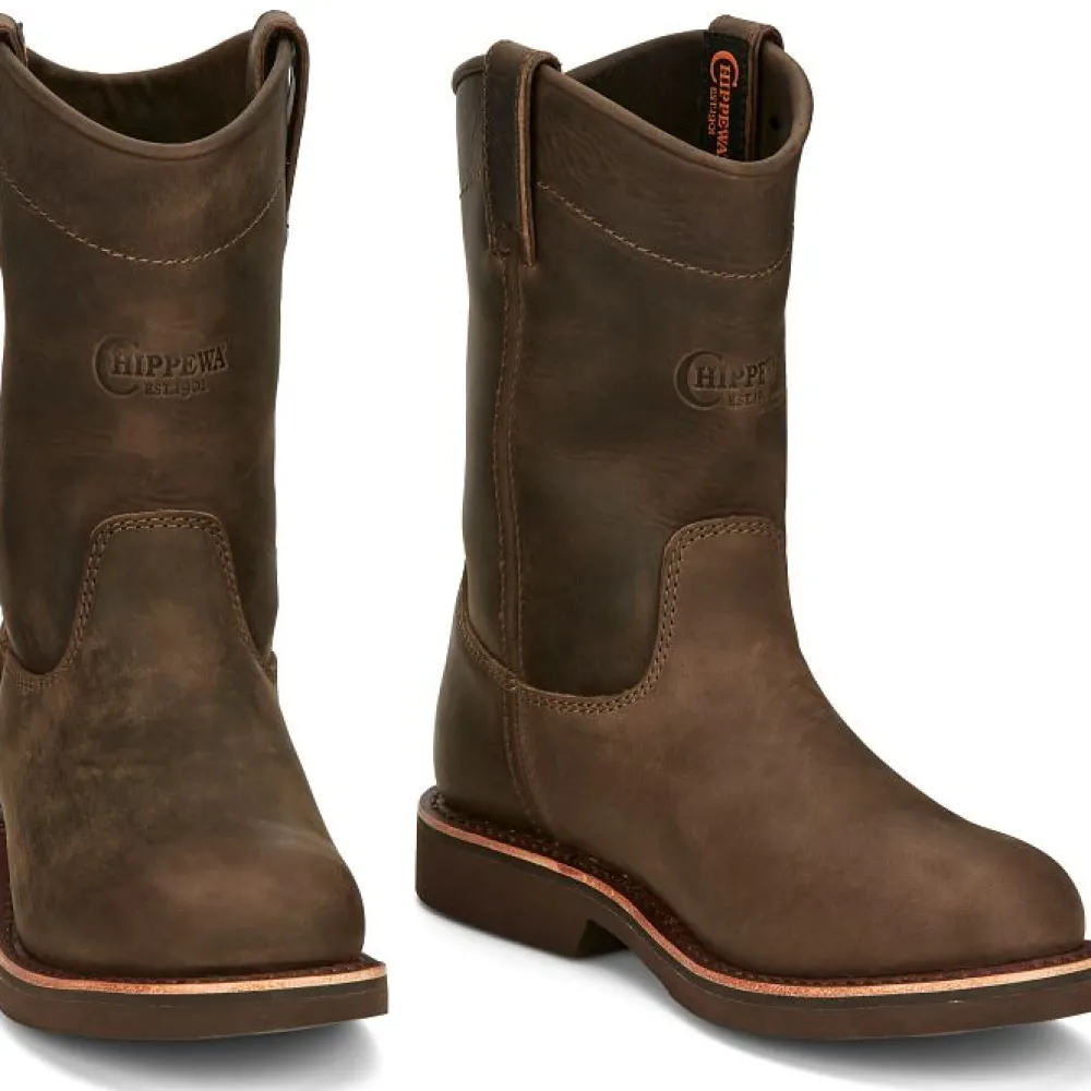 Women Chippewa Men's Classic 2.0 10" Wellington Work Boot - - NC2075