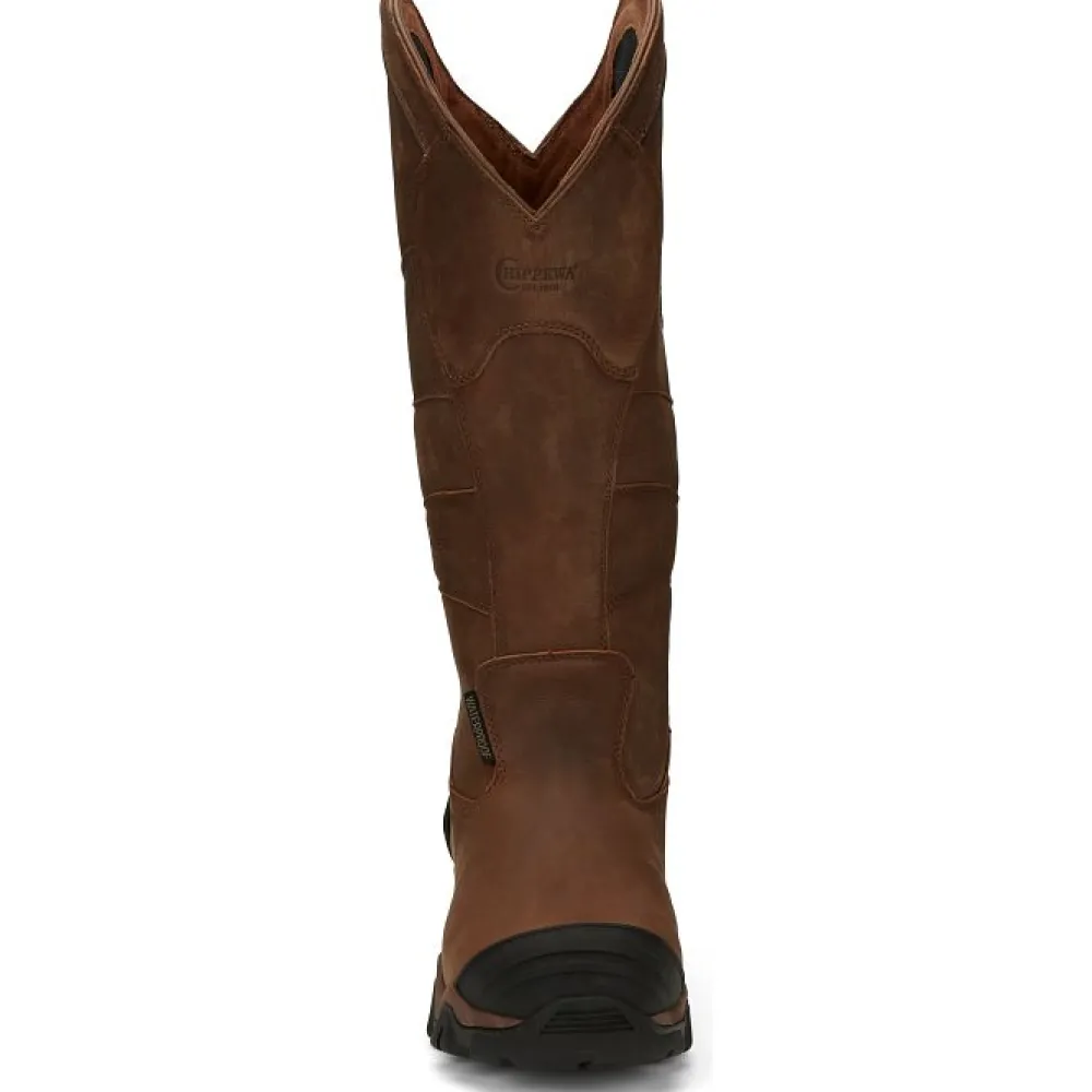 Women Chippewa Men's Cross Terrain 17" Comp Toe WP Pull-On Snake Hunt Boot- AE5034