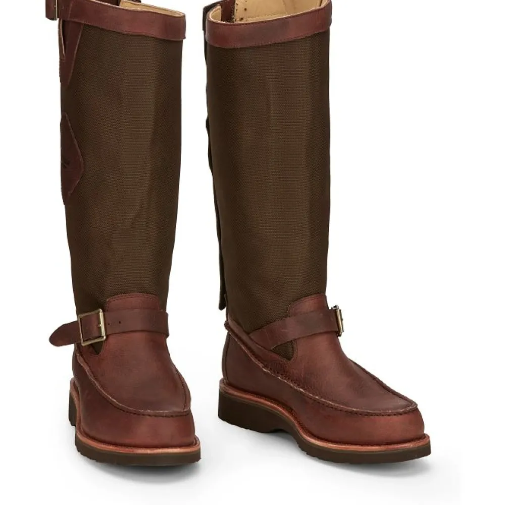 Women Chippewa Men's Cutter 17" Moc Toe Pull-On Snake Hunt Boot - 23923