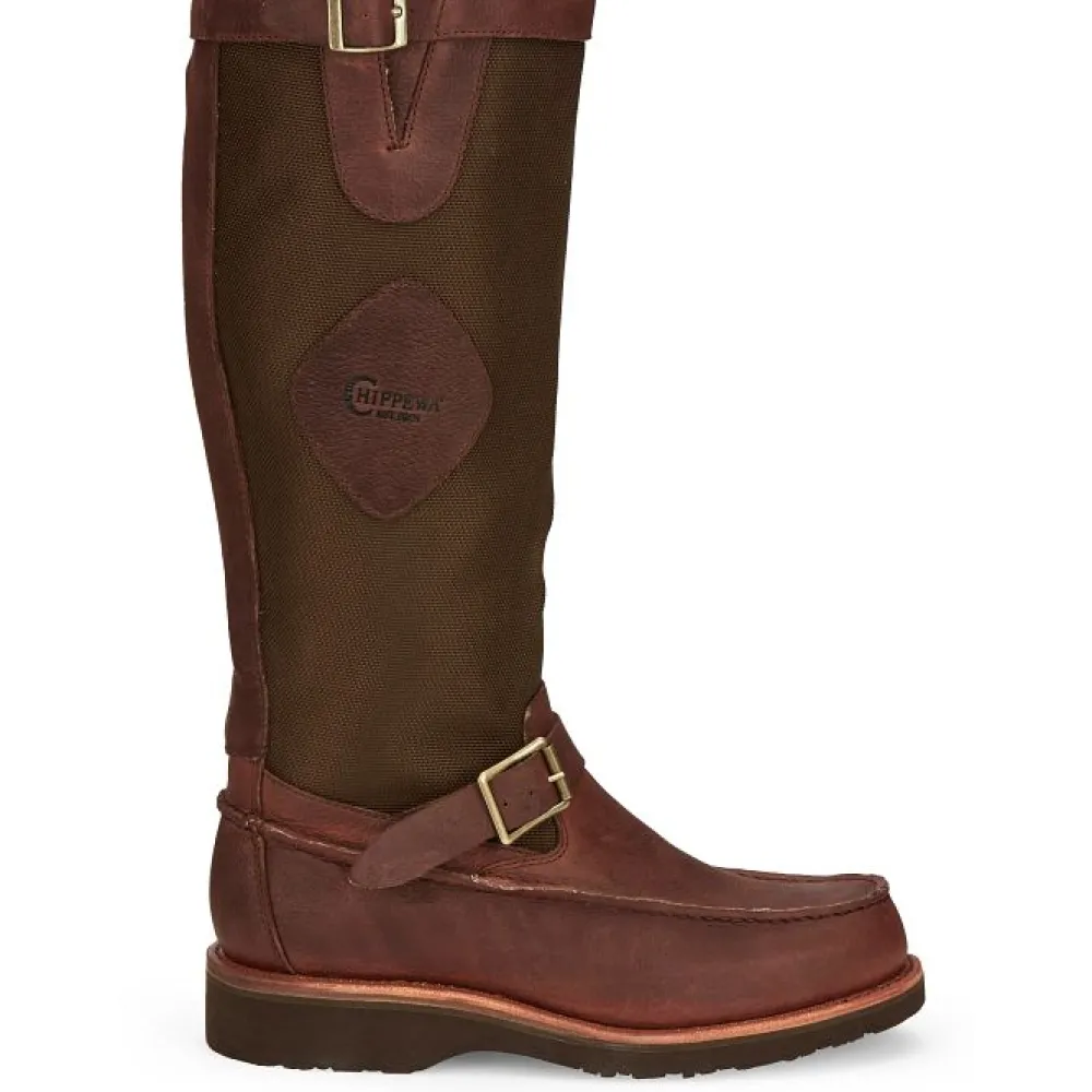 Women Chippewa Men's Cutter 17" Moc Toe Pull-On Snake Hunt Boot - 23923