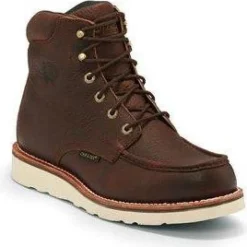 Women Chippewa Men's Edge Walker 6" Moc Toe WP Lace Up Work Boot - 25341