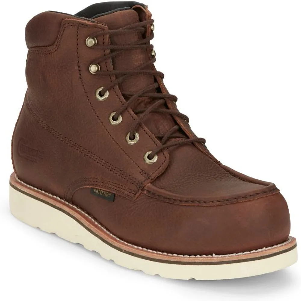 Women Chippewa Men's Edge Walker 6" Comp Toe WP Lace-Up Wedge Work Boot - 25342