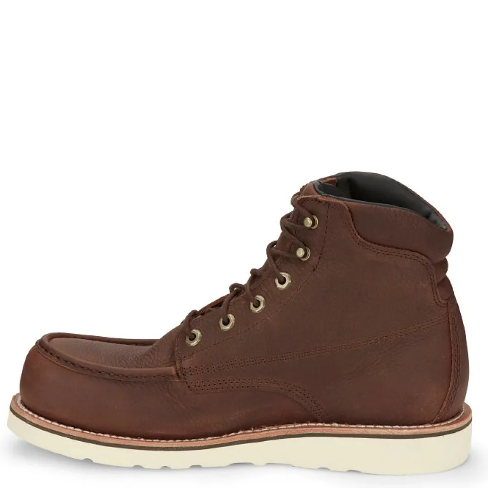 Women Chippewa Men's Edge Walker 6" Comp Toe WP Lace-Up Wedge Work Boot - 25342
