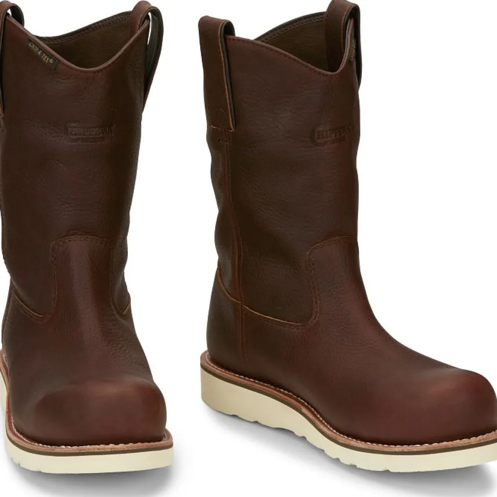 Women Chippewa Men's Edge Walker 11" Comp Toe WP Pull-On Wedge Work Boot - 25336