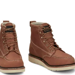 Women Chippewa Men's Edge Walker 6" Moc Toe Lace Up Work Boot -- ED5312