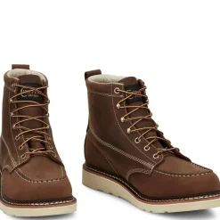 Women Chippewa Men's Edge Walker 6" Moc Toe Lace Up Work Boot -- ED5322