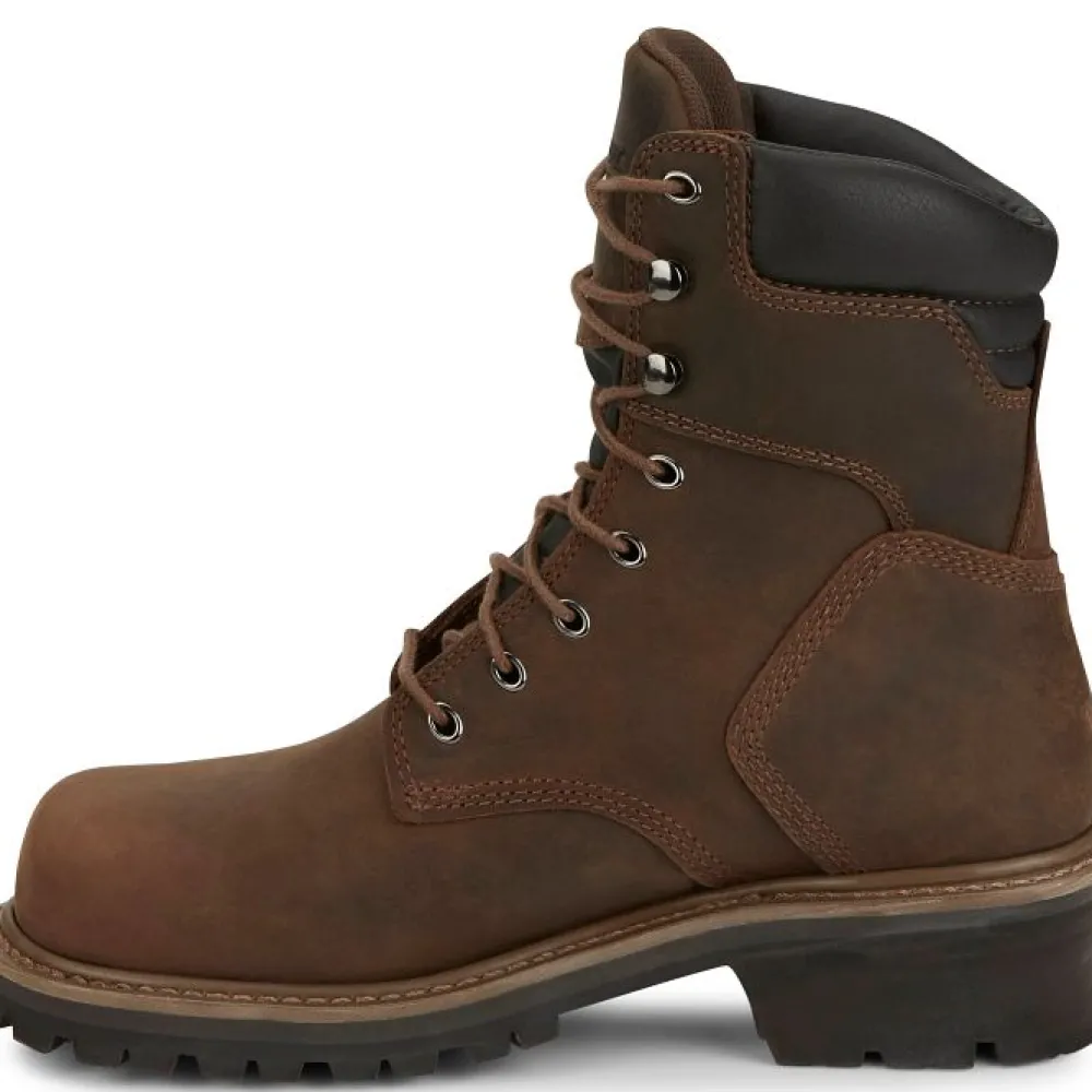 Women Chippewa Men's Hador 8" Steel Toe Logger Work Boot - 55026