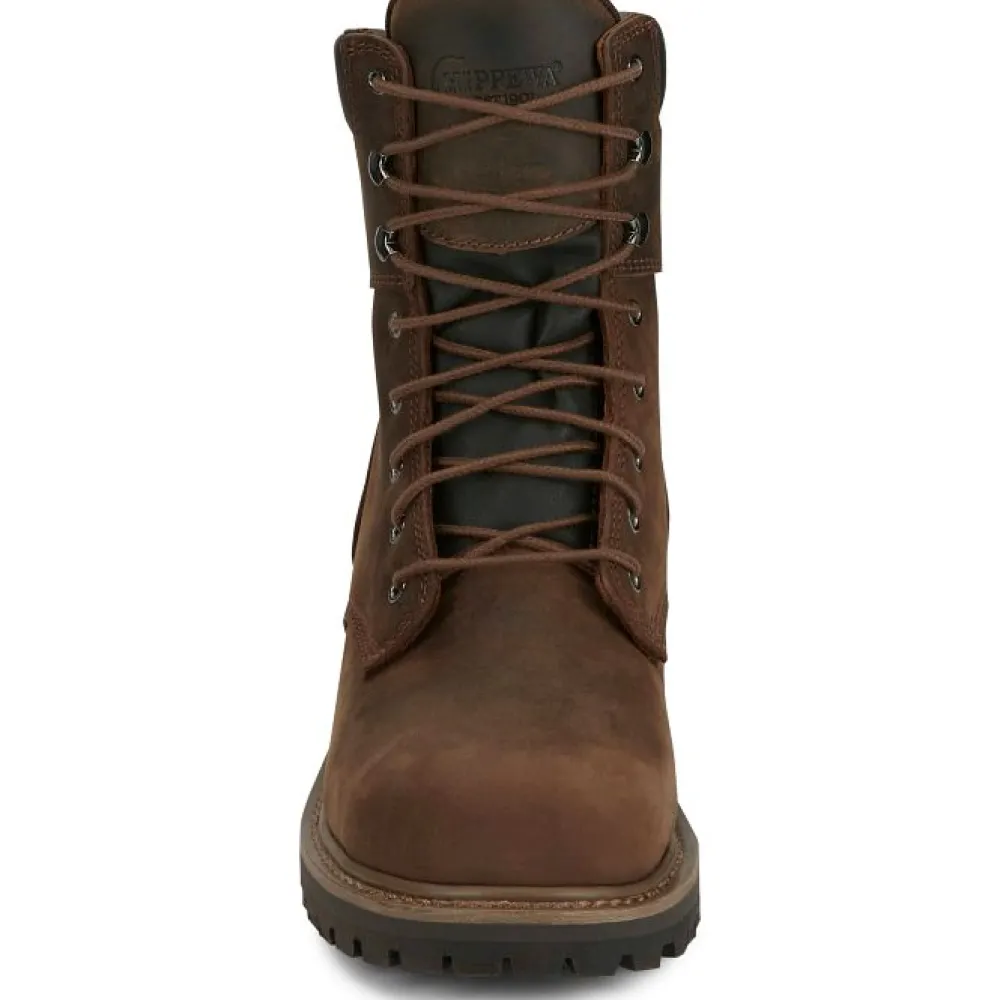 Women Chippewa Men's Hador 8" Steel Toe Logger Work Boot - 55026