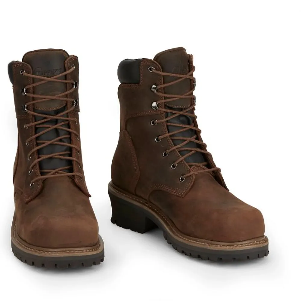 Women Chippewa Men's Hador 8" Steel Toe Logger Work Boot - 55026