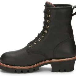 Women Chippewa Men's Paladin 8" Soft Toe WP Logger Work Boot- - 73100
