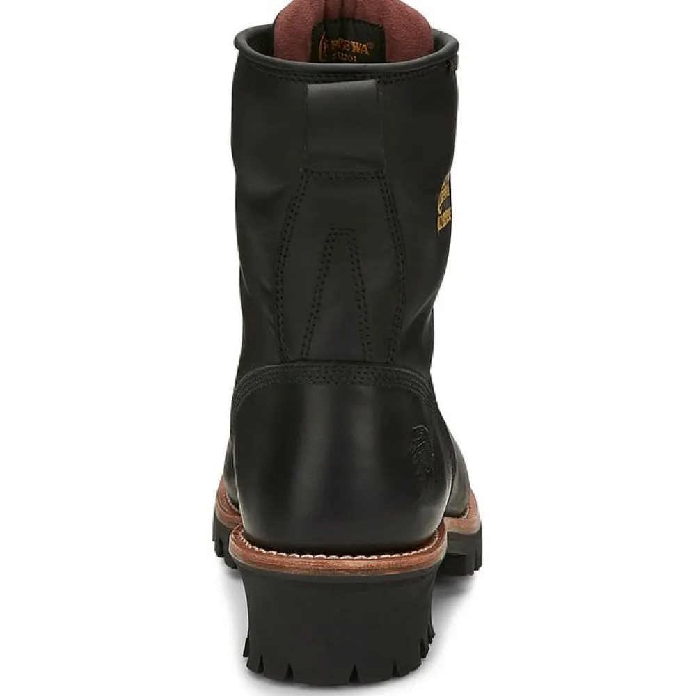 Women Chippewa Men's Paladin 8" Soft Toe WP Logger Work Boot- - 73100