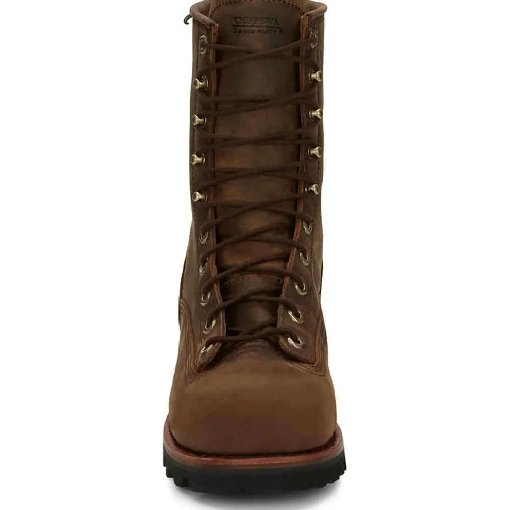 Women Chippewa Men's Paladin 8" Steel Toe WP 400G Ins Logger Work Boot - 73103