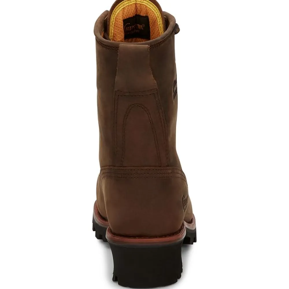 Women Chippewa Men's Paladin 8" Steel Toe WP 400G Ins Logger Work Boot - 73103