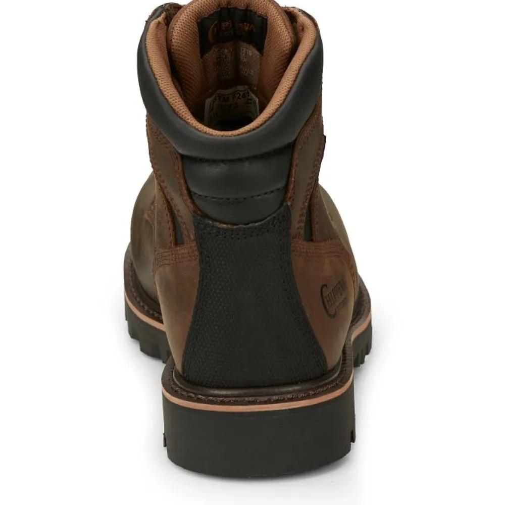 Chippewa Men's Sador 6" Comp Toe WP Lace-Up Work Boot - - 73221