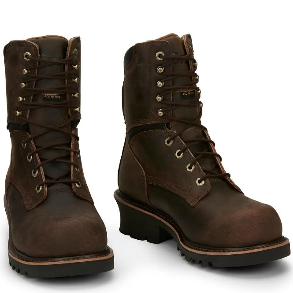 Women Chippewa Men's Sador 9" Comp Toe WP 400G Ins Logger Work Boot - 73233