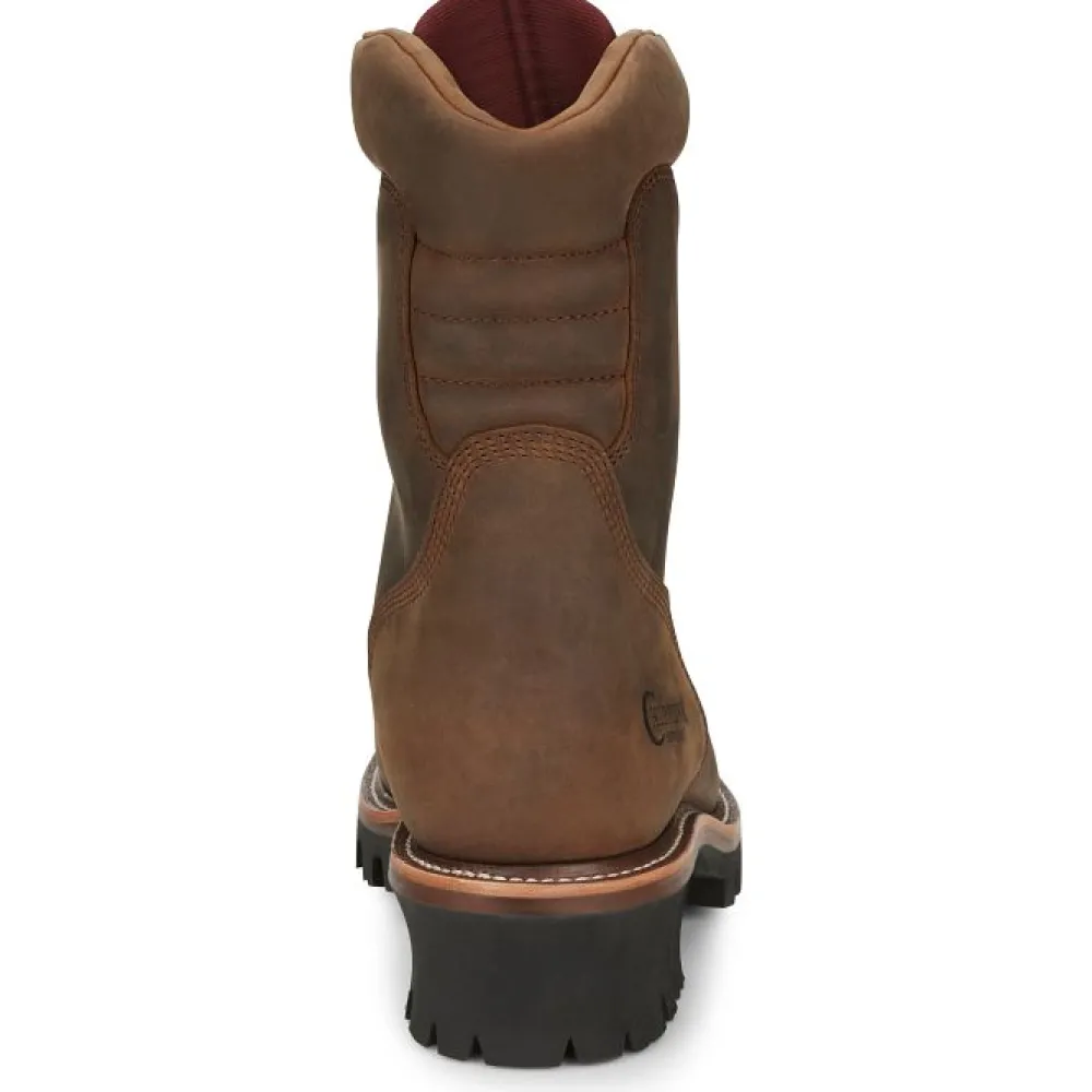 Women Chippewa Men's Super Dna 9" Steel Toe WP Lace Up Work Boot -- 59407