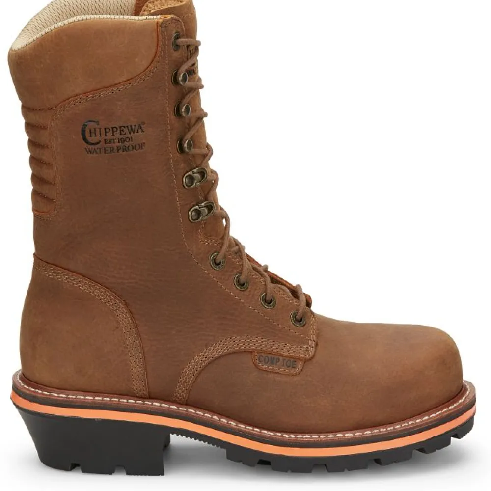 Women Chippewa Men's Thunderstruck 10" Nano Comp Toe Work Boot - TH1030