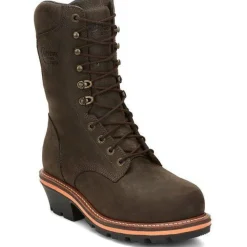 Women Chippewa Men's Thunderstruck 10" Soft Toe Work Boot - - TH1032