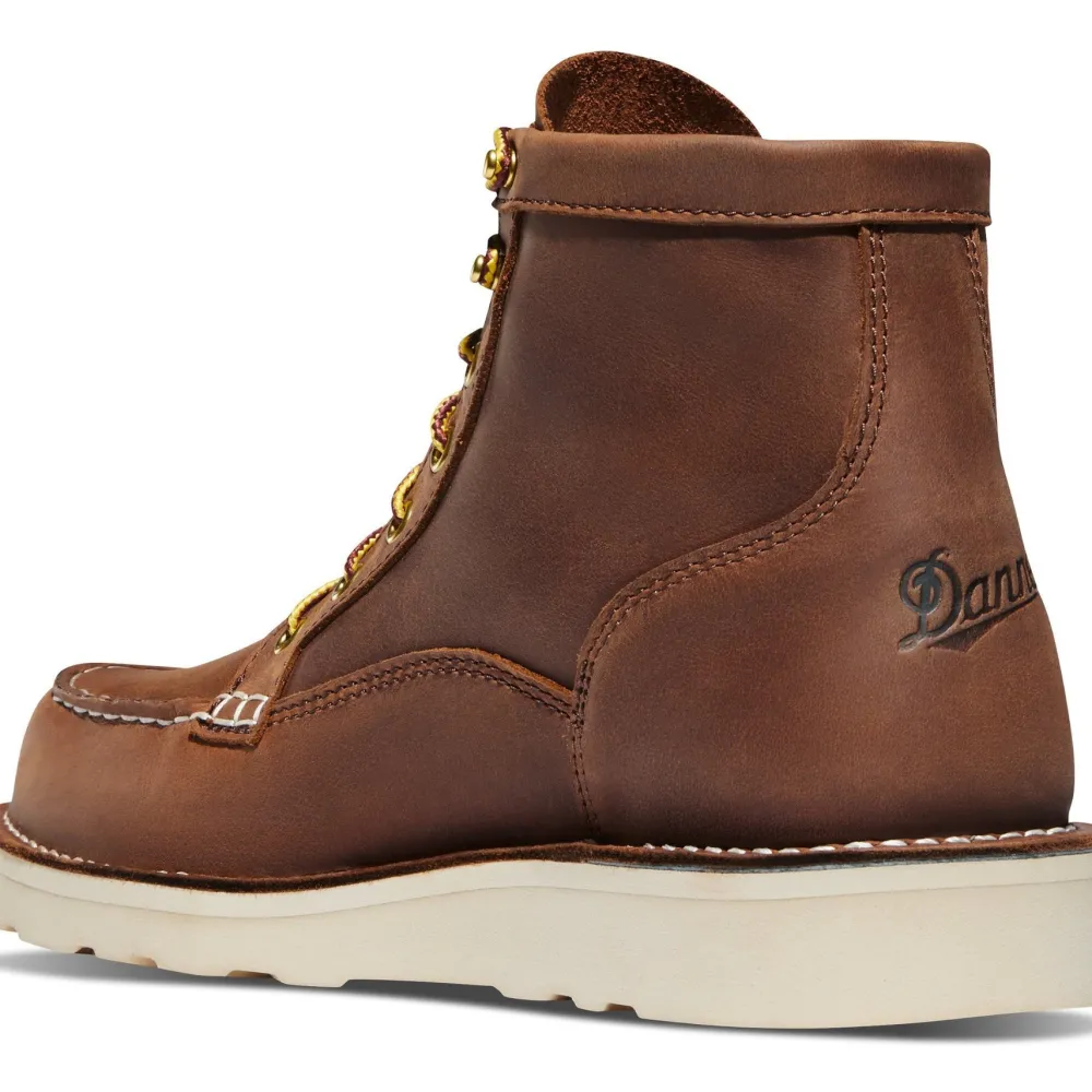 Women Danner Men's Bull Run 6" Moc Toe USA Made Wedge Work Boot - - 15573