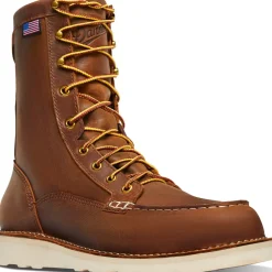 Women Danner Men's Bull Run 8" Moc Toe USA Made Wedge Work Boot - - 15541
