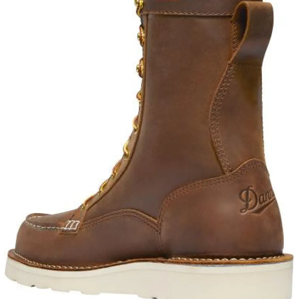 Women Danner Men's Bull Run 8" Steel Toe USA Made Wedge Work Boot - 15542