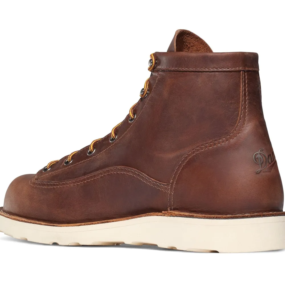 Women Danner Men's Bull Run USA Made 6" Soft Toe Wedge Work Boot - - 15552