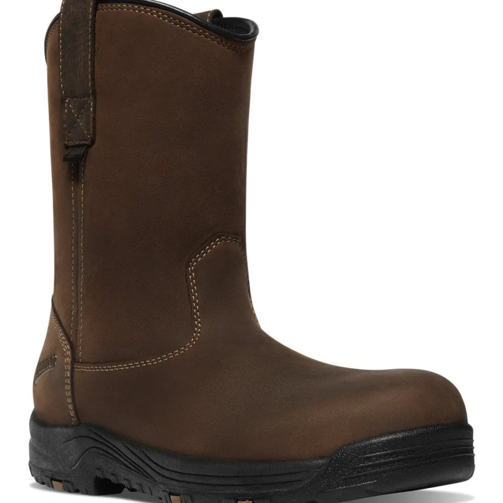 Women Danner Men's Caliper 10" Plain Toe WP Wellington Work Boot -- 19490