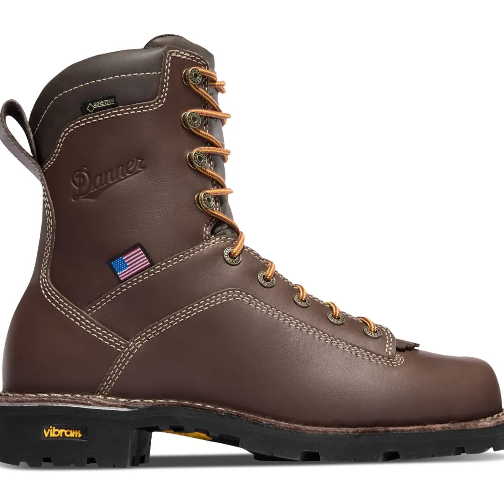 Danner Men's Quarry USA Made 8" Alloy Toe WP Work Boot - - 17307