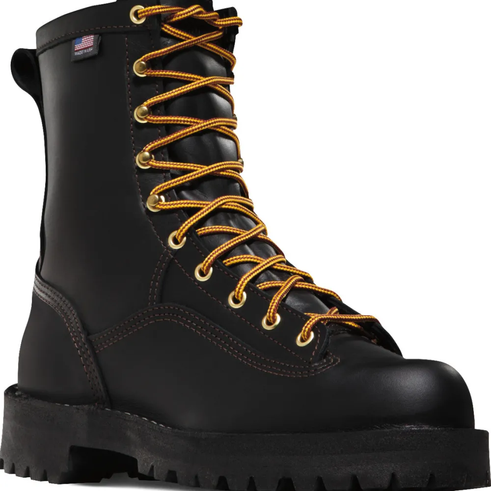 Danner Men's Rain Forest USA Made 8" Soft Toe WP Work Boot 14100