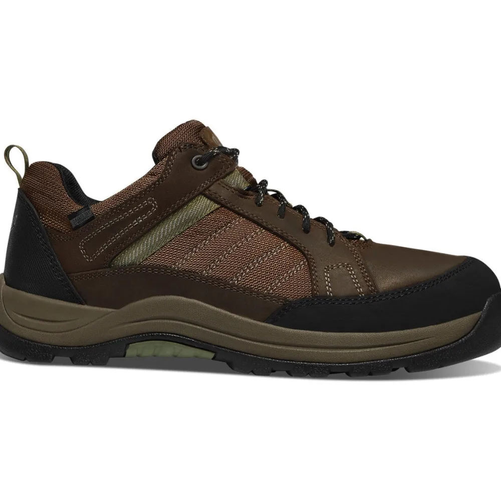 Women Danner Men's Riverside 3" WP Plain Toe Slip Resist Work Boot -Brown- 15343