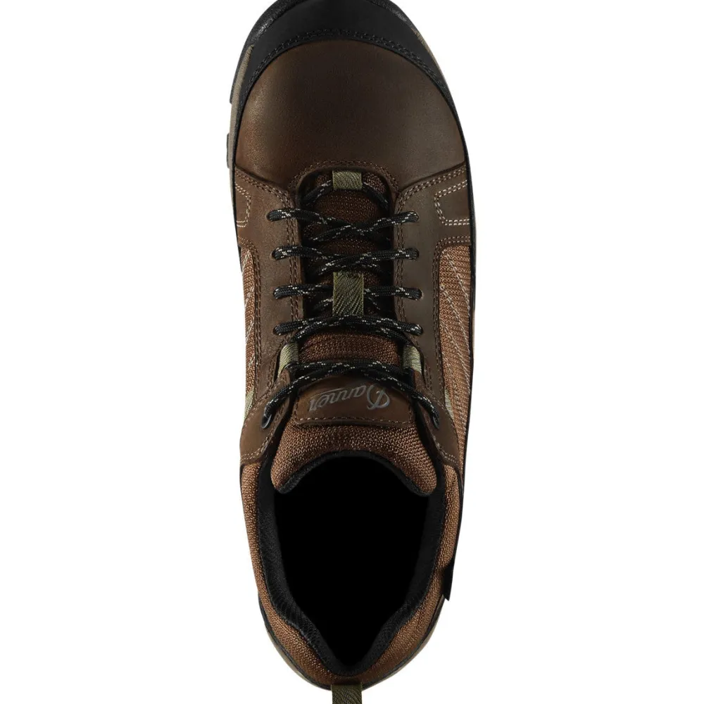 Women Danner Men's Riverside 3" WP Plain Toe Slip Resist Work Boot -Brown- 15343