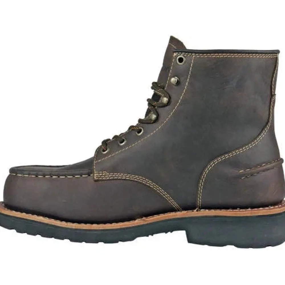 DieHard Men's Monte Composite Toe Waterproof Slip Resistant Work Boot - Brown DH60460