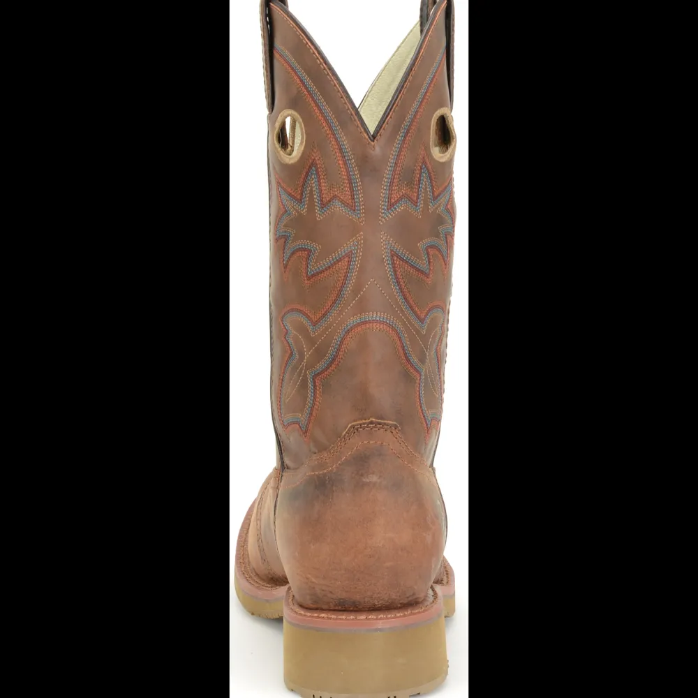 Double H Men's Antonio 13" Square Toe Western Work Boot- Brown- DH5134