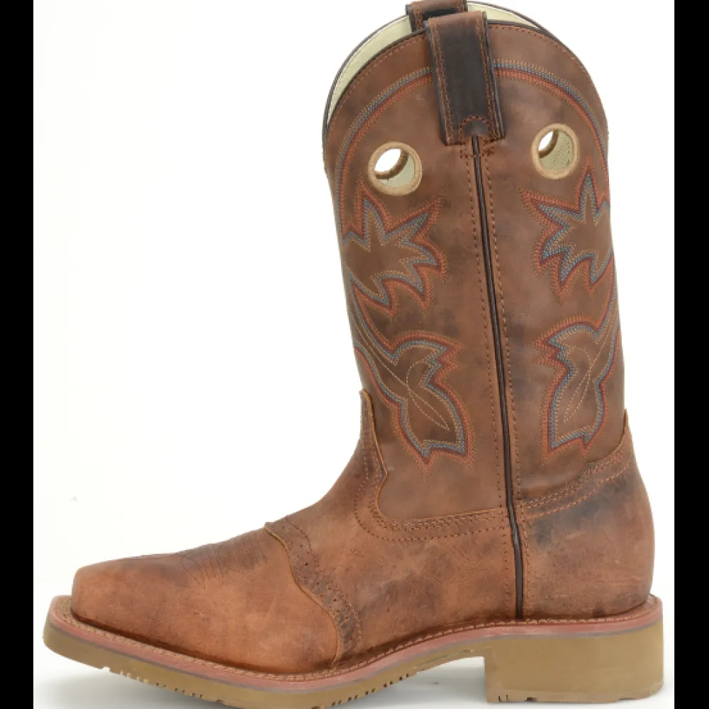 Double H Men's Antonio 13" Square Toe Western Work Boot- Brown- DH5134