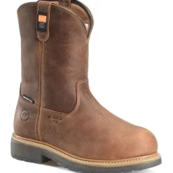 Women Double H Men's Boss 10" Alloy Toe WP Wellington Work Boot -Brown- DH4156