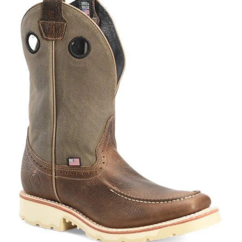 Double H Men's Claton 11" Square Toe USA Made Western Work Boot- DH4563