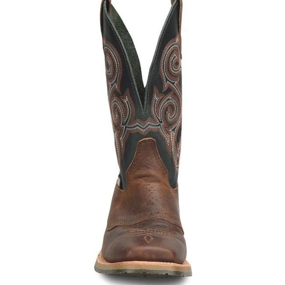 Double H Men's Haywood 11" Square Toe Slip Resist Work Boot -Brown- DH4661