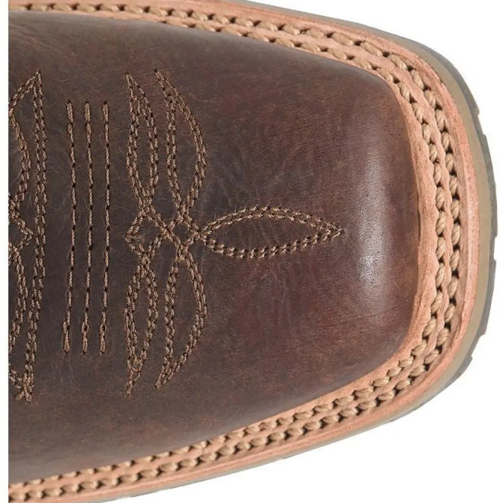 Double H Men's Haywood 11" Square Toe Slip Resist Work Boot -Brown- DH4661