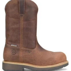 Women Double H Men's Nomad 11" Alloy Toe WP Wellington Work Boot -Brown- DH4157
