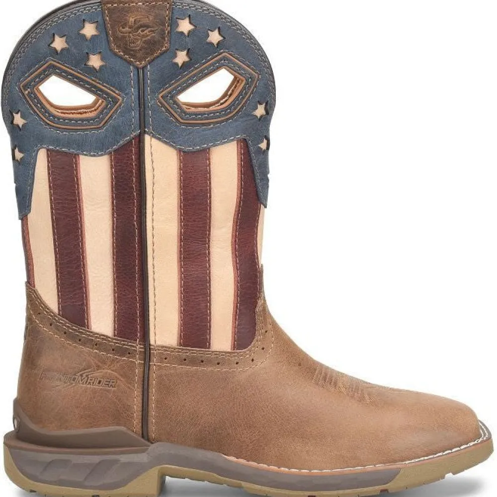 Double H Men's Phatom Rider Fortitude 11" Square Toe Western Work Boot -Brown- PH5005