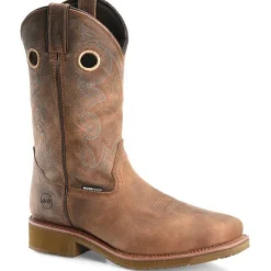 Double H Men's Roy 12" Comp Toe WP Western Work Boot - Brown - DH5246