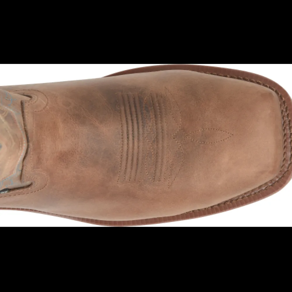 Double H Men's Roy 12" Comp Toe WP Western Work Boot - Brown - DH5246