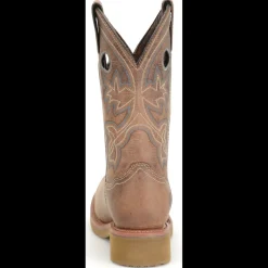 Women Double H Women's Haddie 11" Comp Toe Western Work Boot- Brown - DH2411