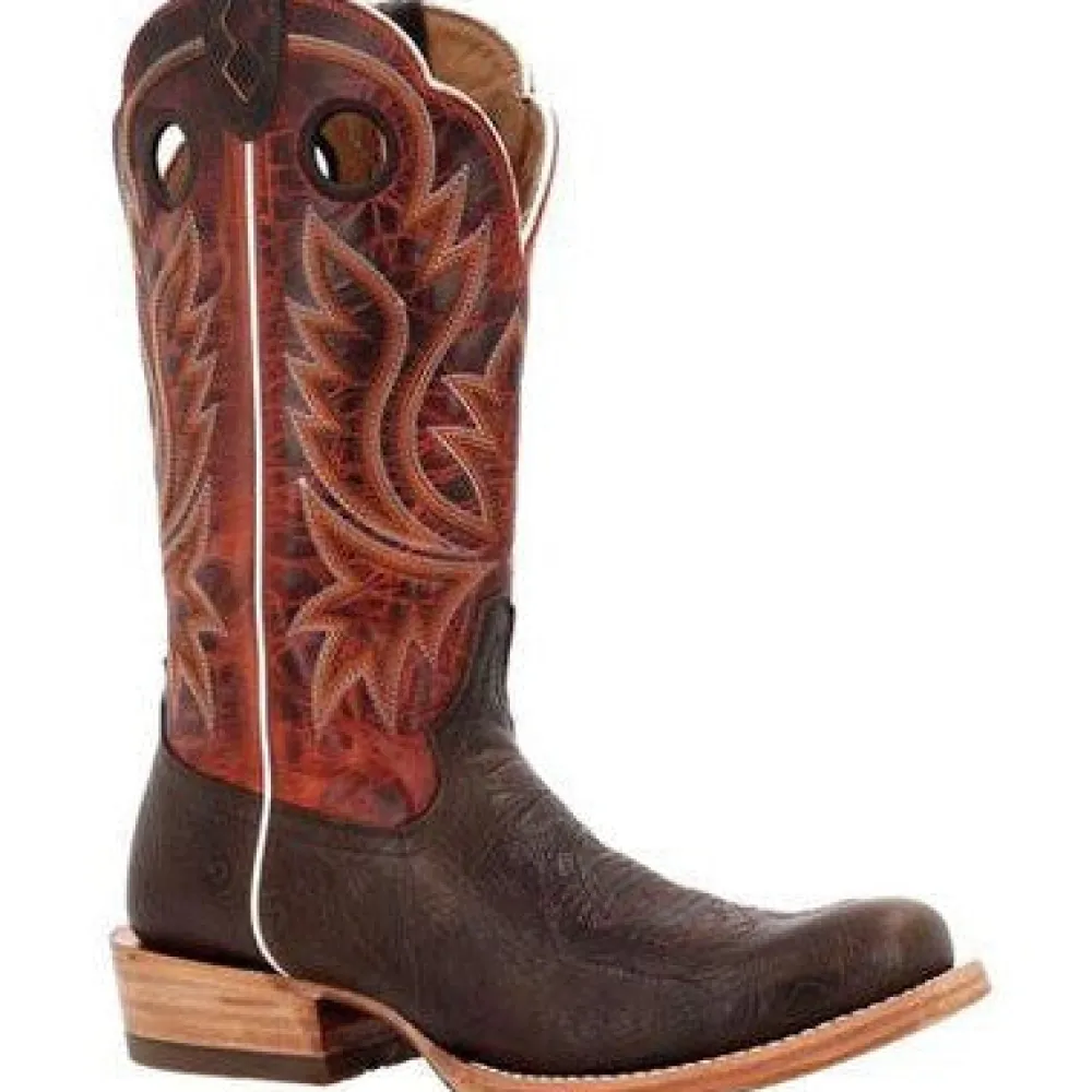 Durango Men's Prca Collection 13" Soft Toe Western Classic Boot- Nicotine- DDB0464